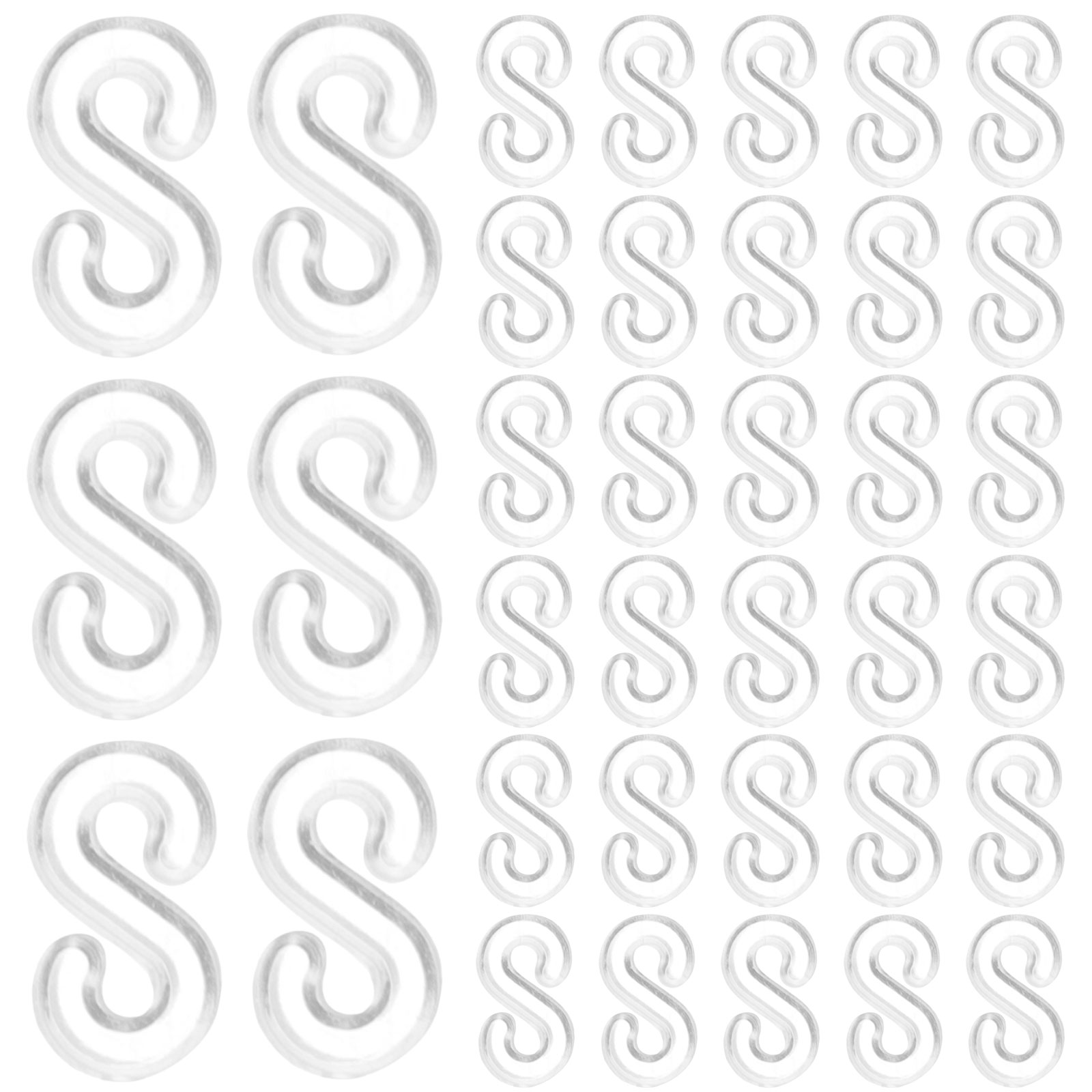Qumonin 500pcs Loom Rubber Band Clips Bracelet Making Clip Rubber Band S Clips Bracelet Hooks Clasps